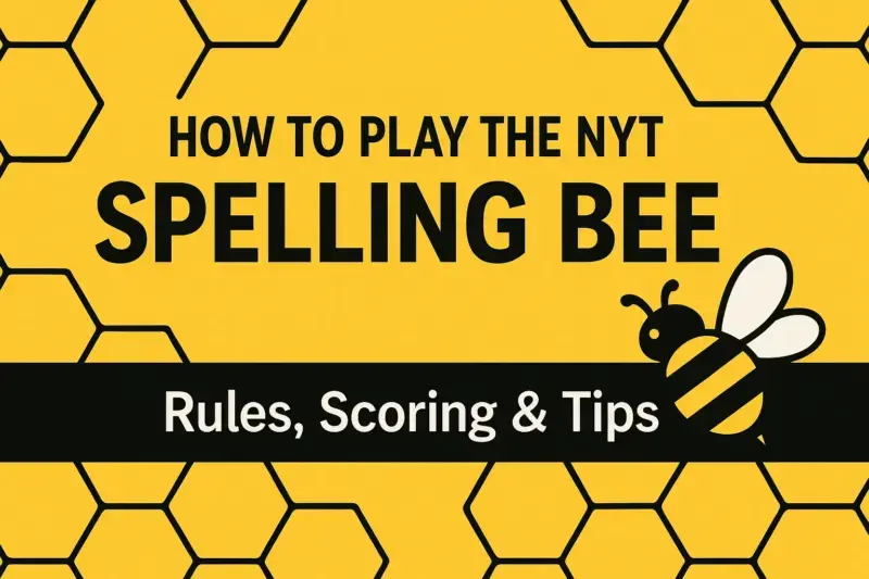 How to Play the NYT Spelling Bee - Rules, Scoring & Tips - Bee Word Master
