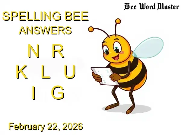 NYT Spelling Bee Solutions - February 22, 2026