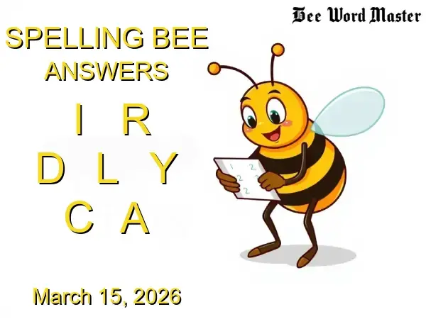 NYT Spelling Bee Solutions - March 15, 2026