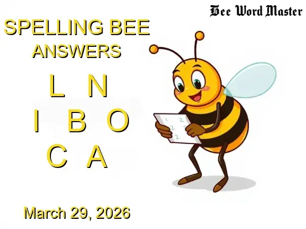 NYT Spelling Bee Solutions - March 29, 2026