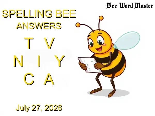 NYT Spelling Bee Solutions - July 27, 2026
