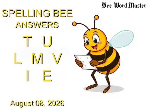 NYT Spelling Bee Solutions - August 08, 2026