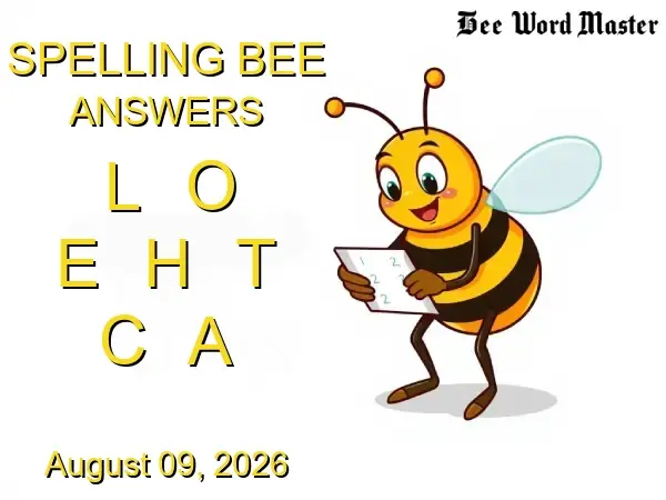 NYT Spelling Bee Solutions - August 09, 2026