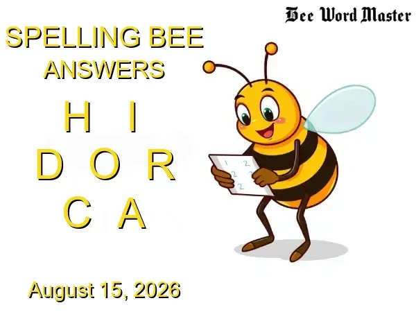 NYT Spelling Bee Solutions - August 15, 2026